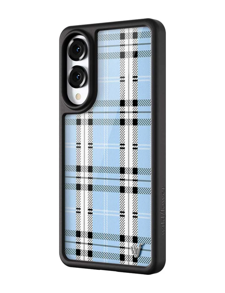 Plaid | Blue Samsung Galaxy Case - Image 4