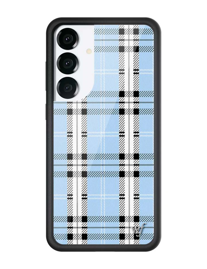 Plaid | Blue Samsung Galaxy Case - Image 5