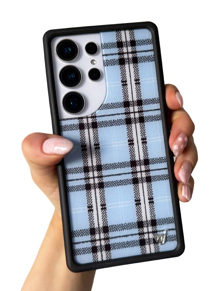 Plaid | Blue Samsung Galaxy Case - Image 9
