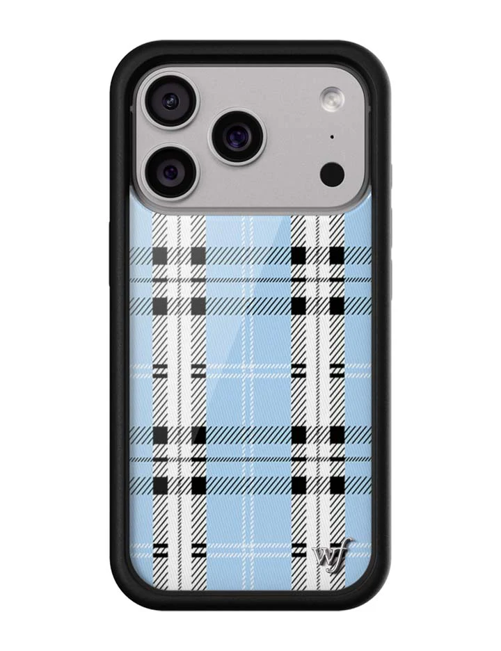 Plaid | Blue iPhone Case - Image 4