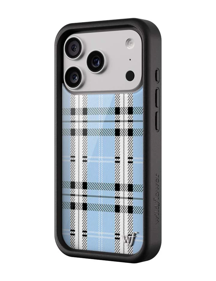 Plaid | Blue iPhone Case - Image 5