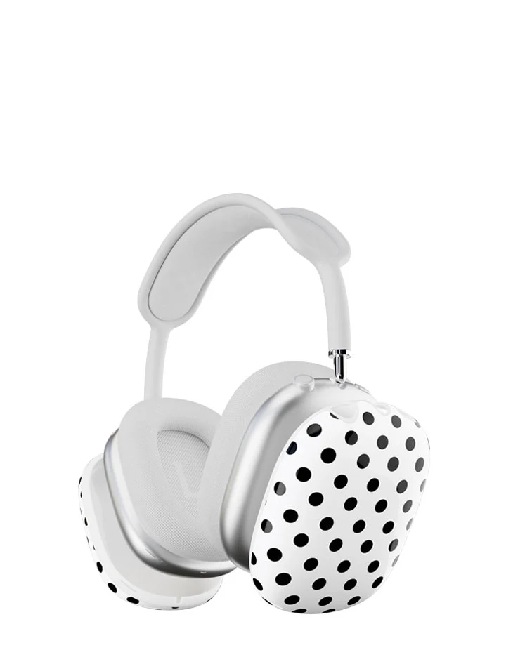 Polka Dot | White and Black Airpod Max Cover - Image 2
