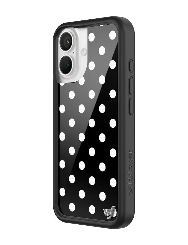Polka Dot | Black and White iPhone Case - Image 22