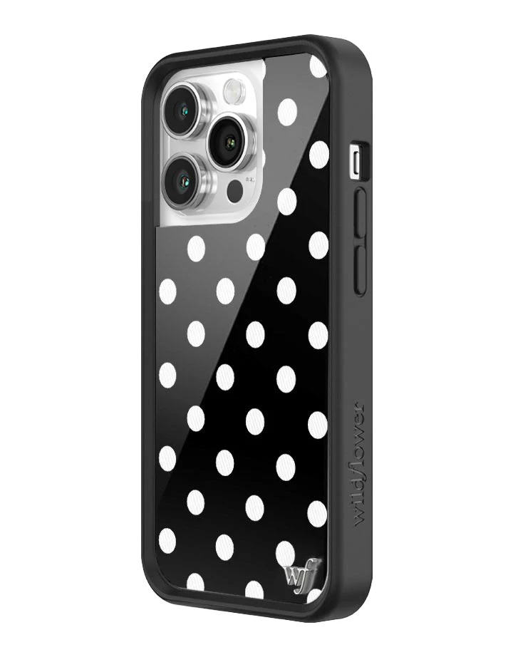 Polka Dot | Black and White iPhone Case - Image 38