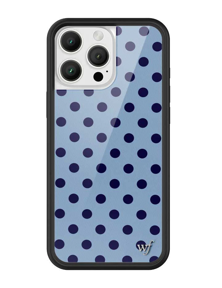 Polka Dot | Blue and Navy Blue iPhone Case - Image 15