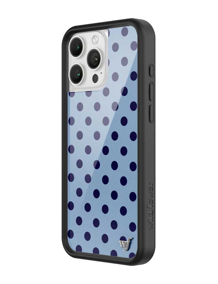 Polka Dot | Blue and Navy Blue iPhone Case - Image 16