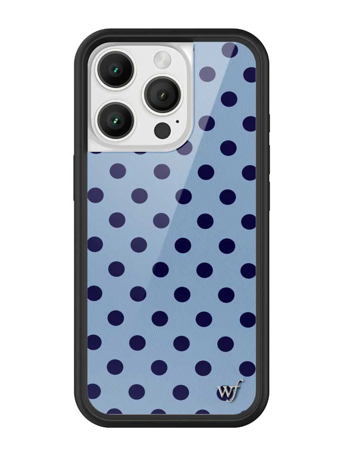 Polka Dot | Blue and Navy Blue iPhone Case - Image 19