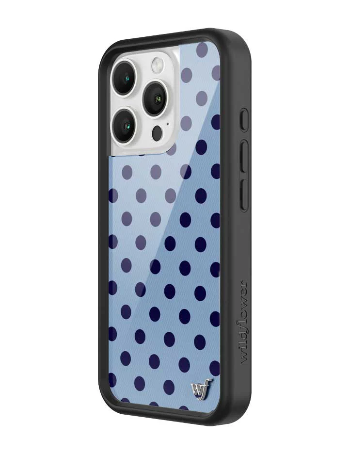 Polka Dot | Blue and Navy Blue iPhone Case - Image 20