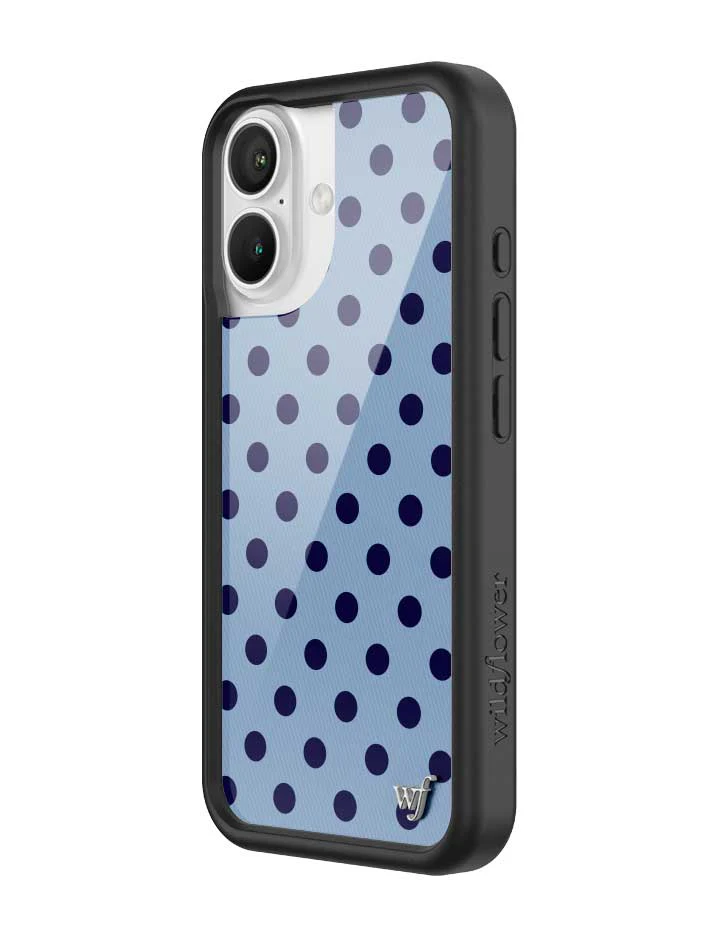 Polka Dot | Blue and Navy Blue iPhone Case - Image 22