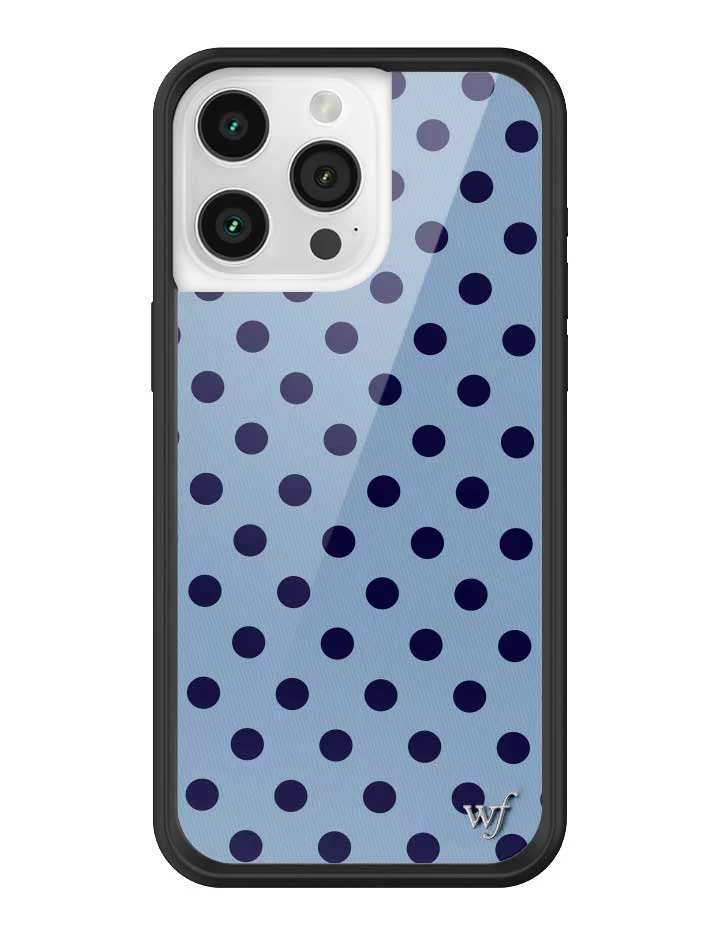 Polka Dot | Blue and Navy Blue iPhone Case - Image 25