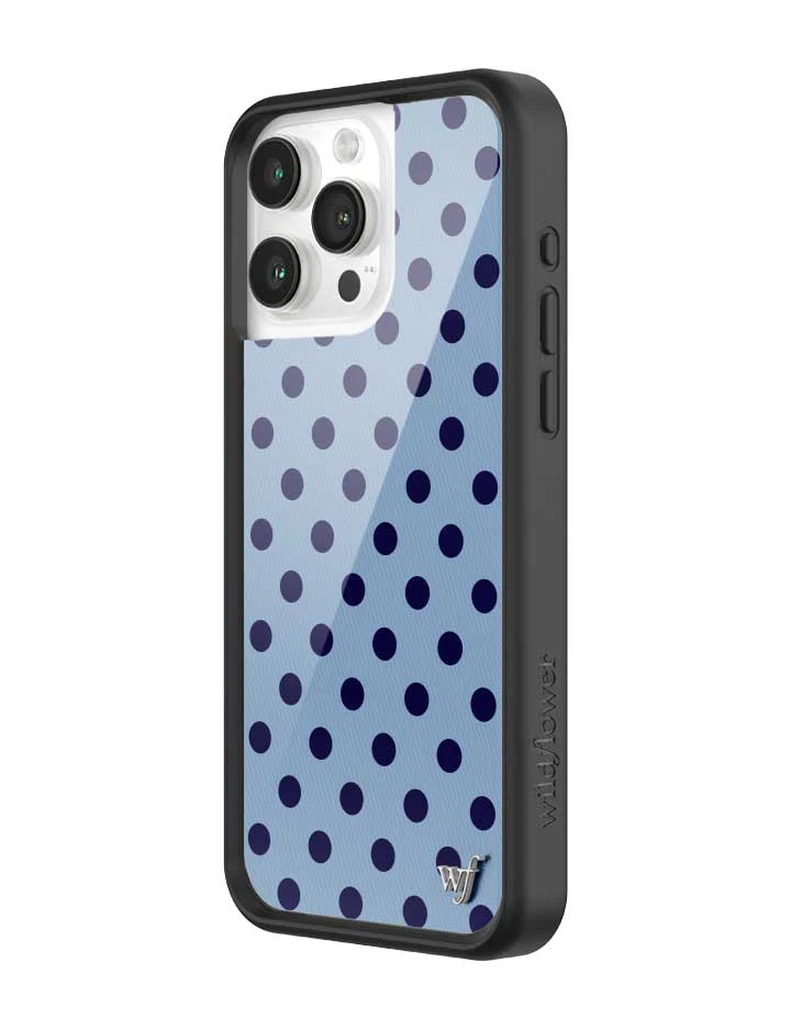 Polka Dot | Blue and Navy Blue iPhone Case - Image 26