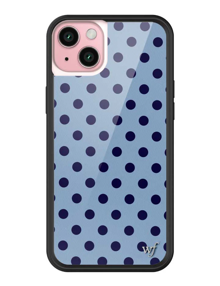 Polka Dot | Blue and Navy Blue iPhone Case - Image 27