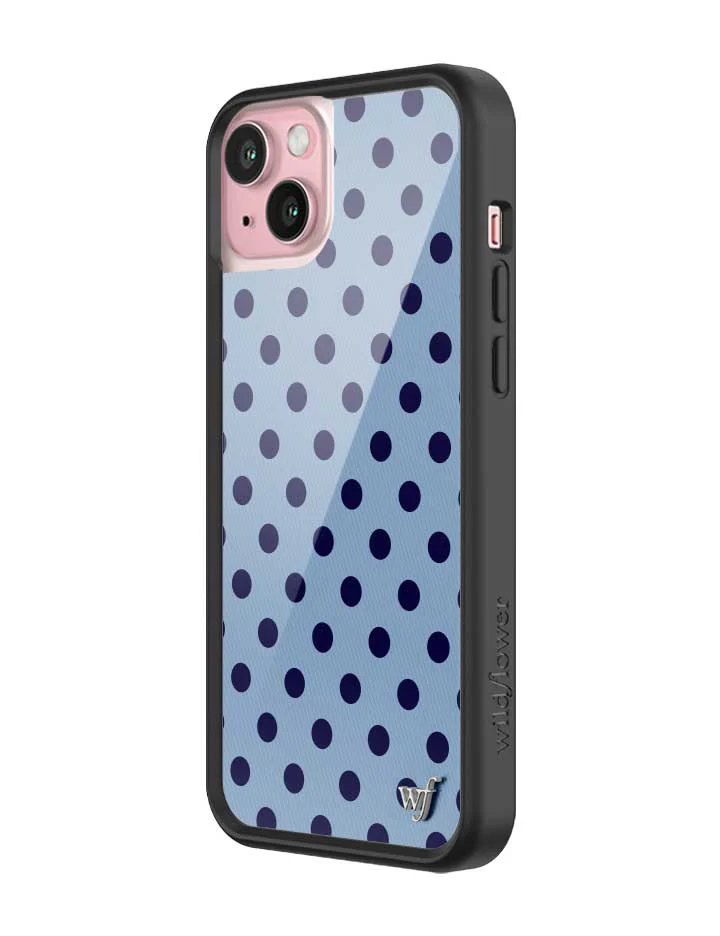 Polka Dot | Blue and Navy Blue iPhone Case - Image 28