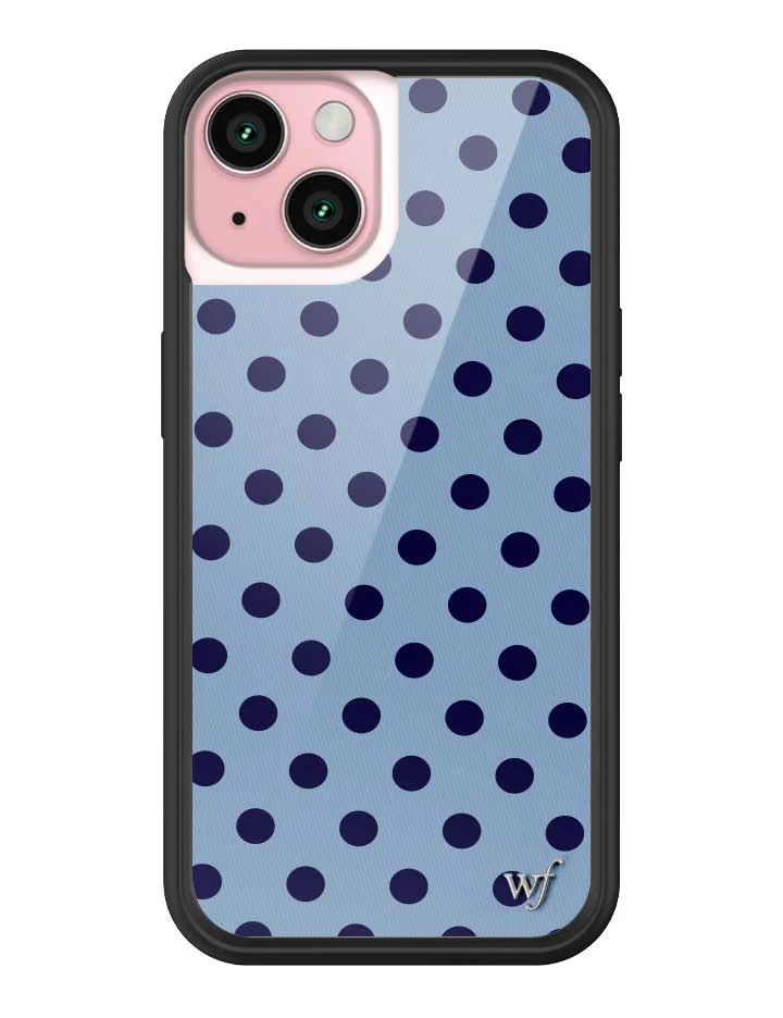 Polka Dot | Blue and Navy Blue iPhone Case - Image 31
