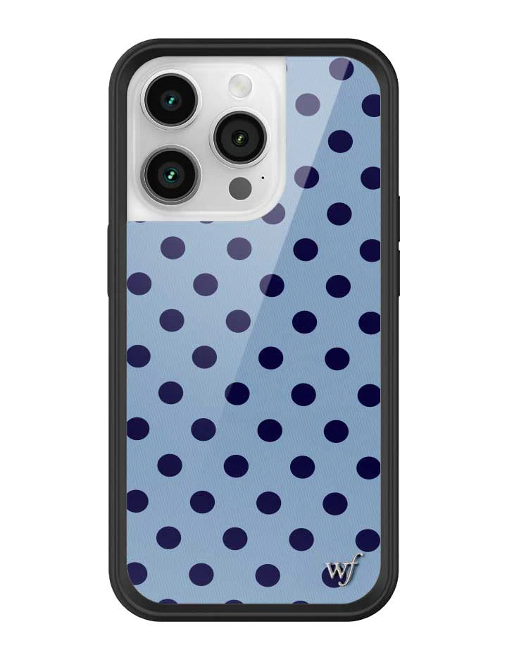 Polka Dot | Blue and Navy Blue iPhone Case - Image 35