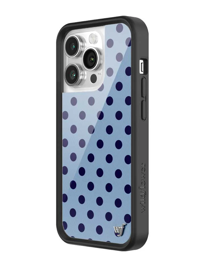 Polka Dot | Blue and Navy Blue iPhone Case - Image 36