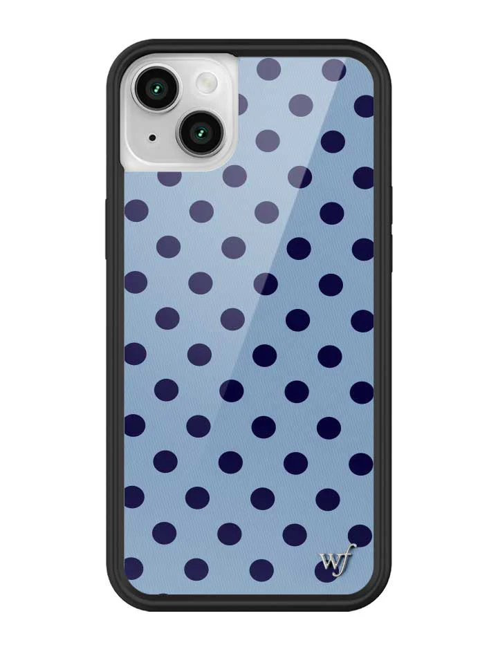 Polka Dot | Blue and Navy Blue iPhone Case - Image 37
