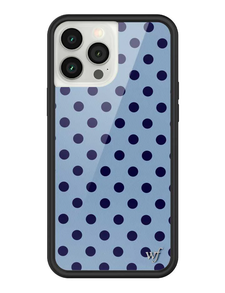 Polka Dot | Blue and Navy Blue iPhone Case - Image 39