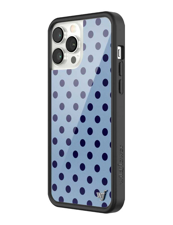 Polka Dot | Blue and Navy Blue iPhone Case - Image 40
