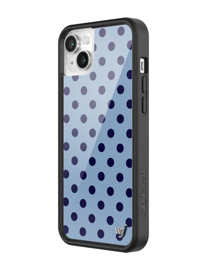 Polka Dot | Blue and Navy Blue iPhone Case - Image 42
