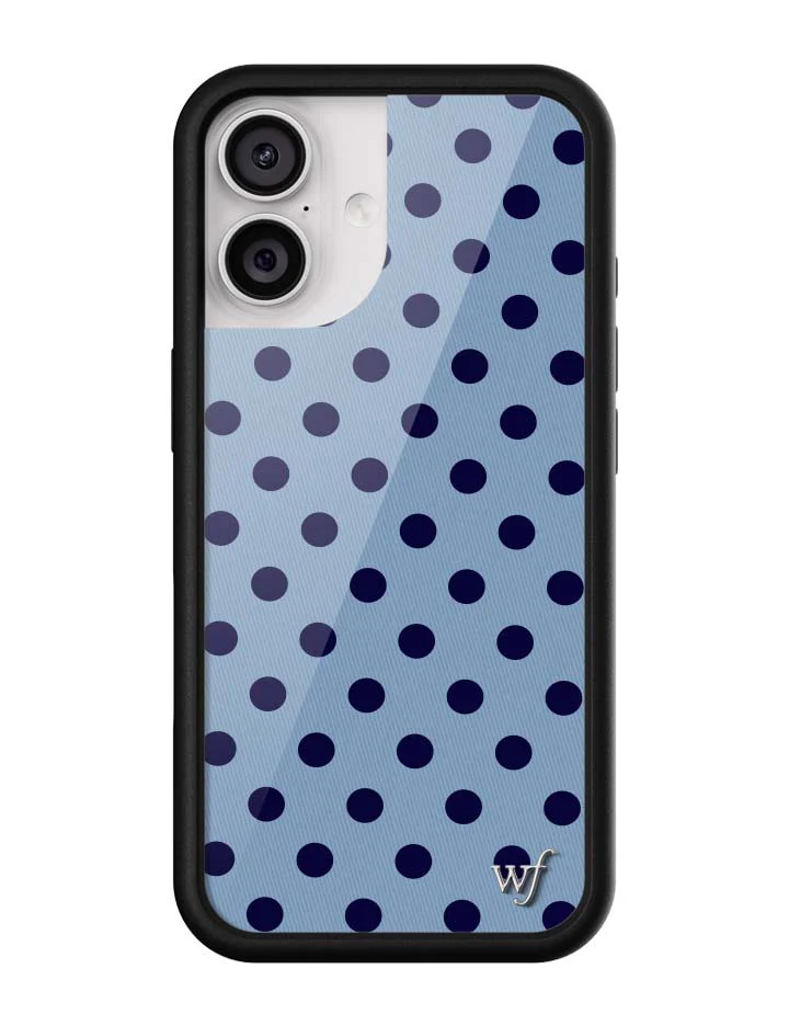 Polka Dot | Blue and Navy Blue iPhone Case - Image 7