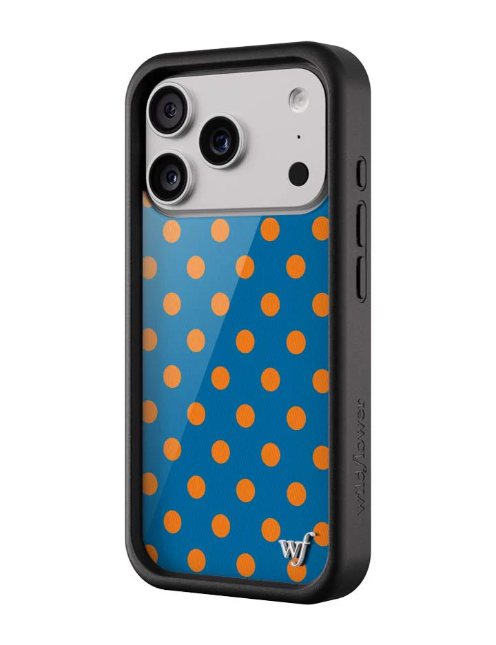 Polka Dot | Blue and Orange iPhone Case - Image 5