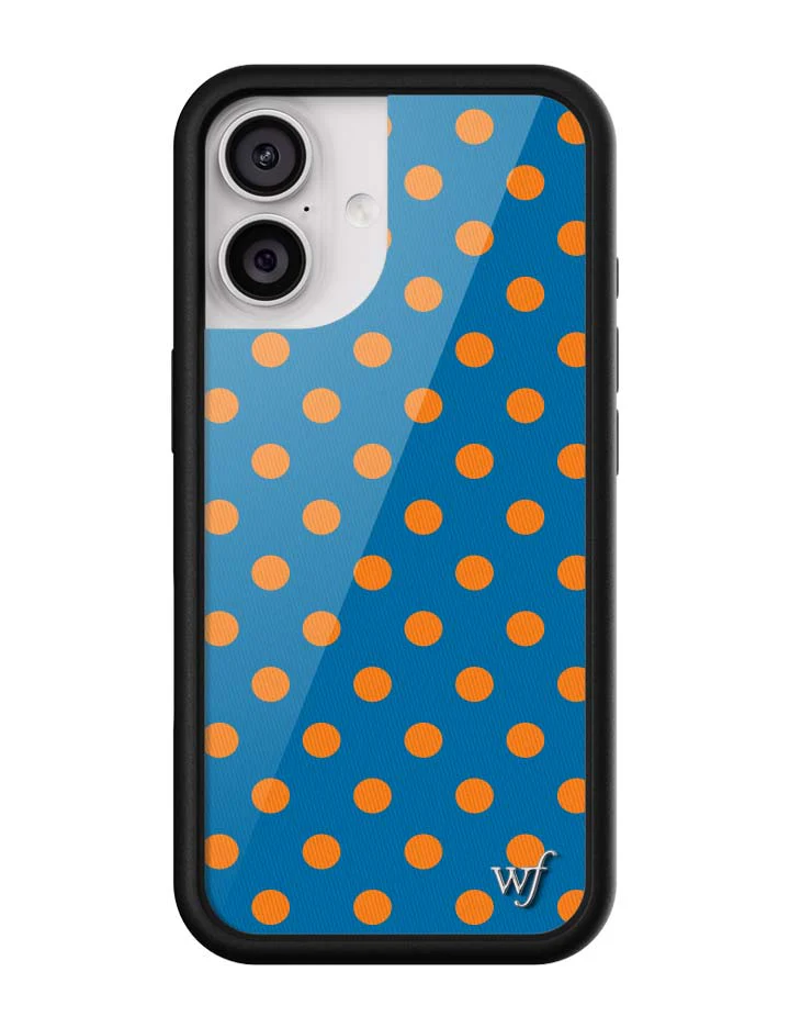 Polka Dot | Blue and Orange iPhone Case - Image 7
