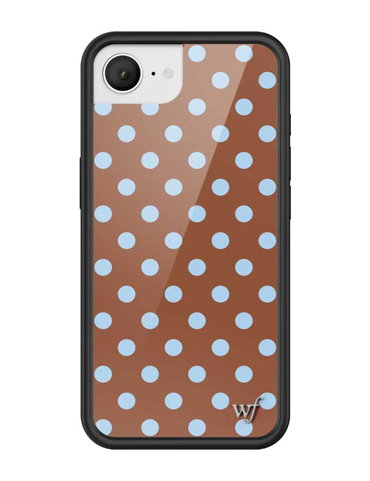Polka Dot | Brown and Blue iPhone Case - Image 10
