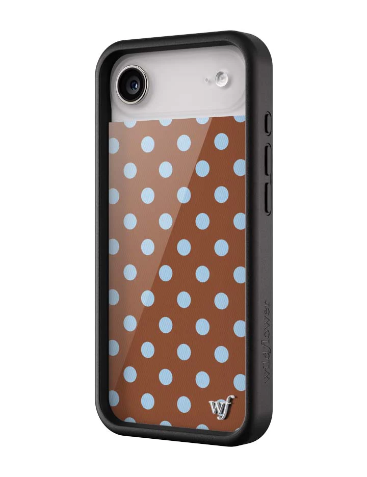 Polka Dot | Brown and Blue iPhone Case - Image 13