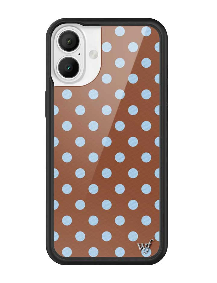 Polka Dot | Brown and Blue iPhone Case - Image 17