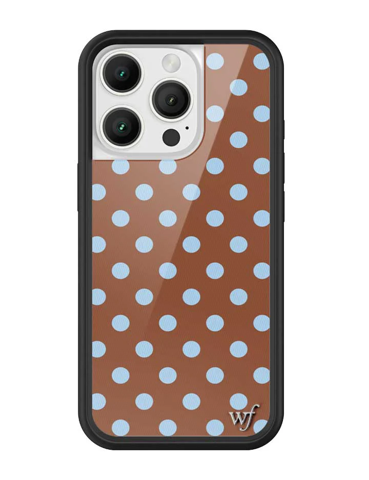 Polka Dot | Brown and Blue iPhone Case - Image 19