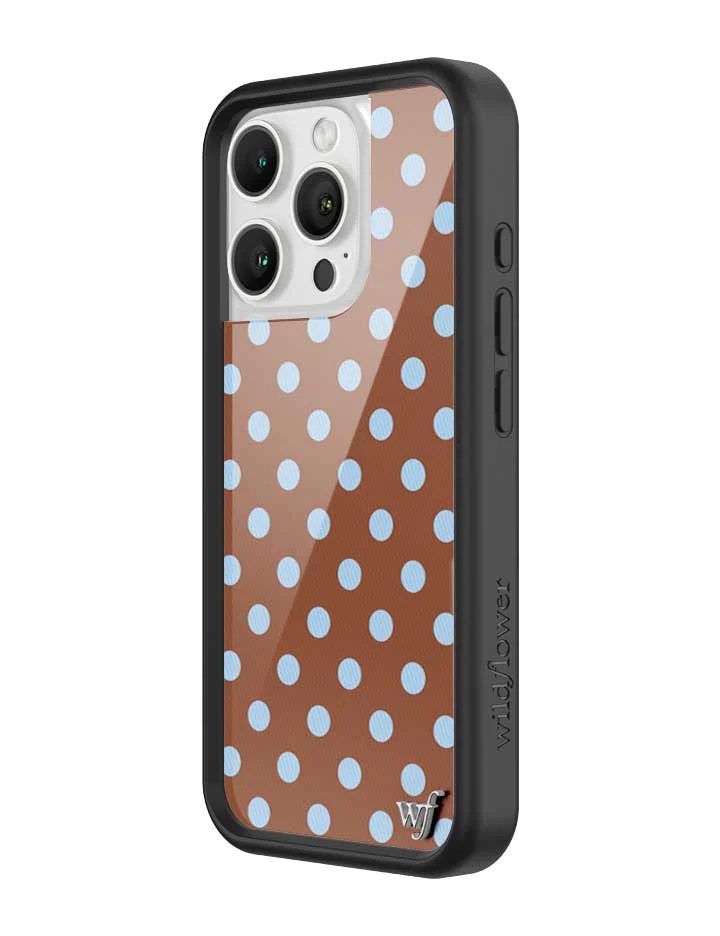 Polka Dot | Brown and Blue iPhone Case - Image 20