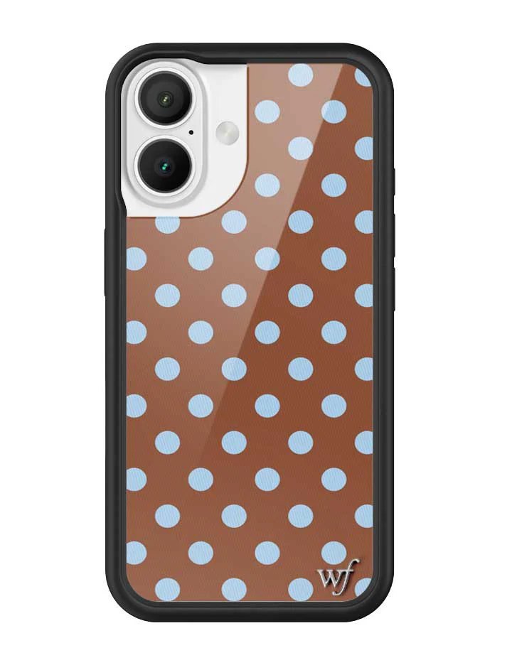 Polka Dot | Brown and Blue iPhone Case - Image 21