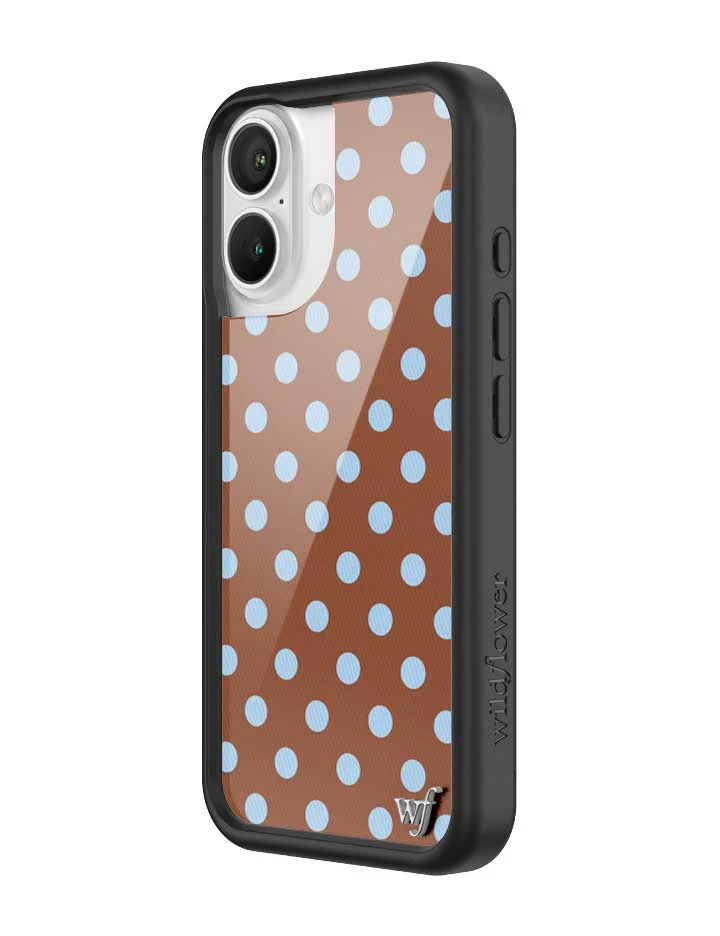 Polka Dot | Brown and Blue iPhone Case - Image 22