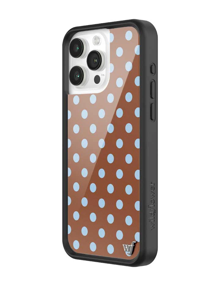 Polka Dot | Brown and Blue iPhone Case - Image 26