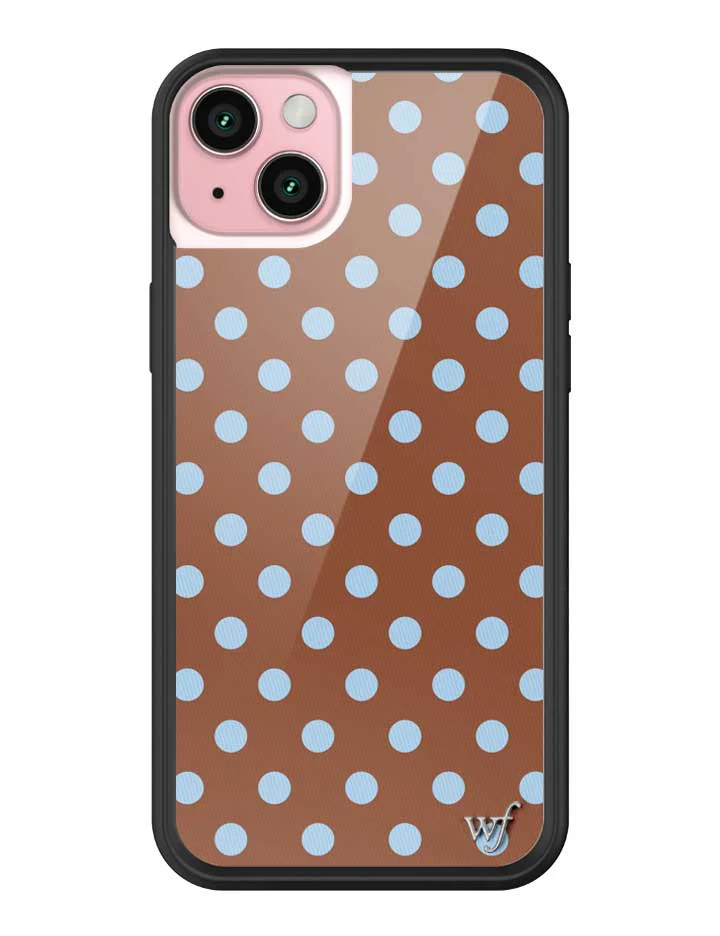Polka Dot | Brown and Blue iPhone Case - Image 27
