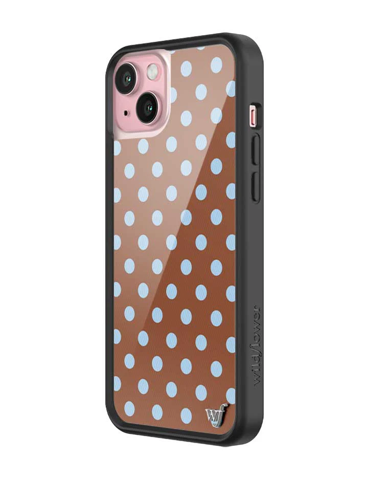 Polka Dot | Brown and Blue iPhone Case - Image 28