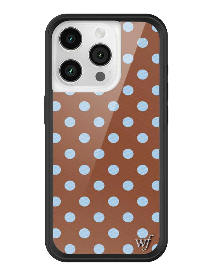 Polka Dot | Brown and Blue iPhone Case - Image 29