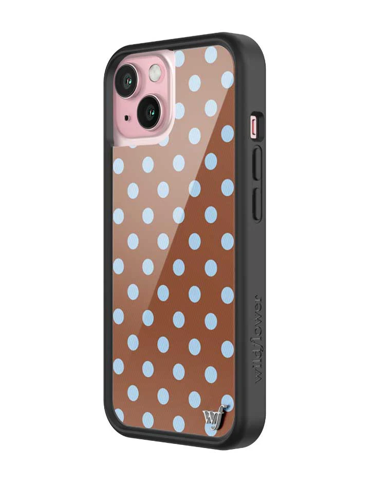 Polka Dot | Brown and Blue iPhone Case - Image 32