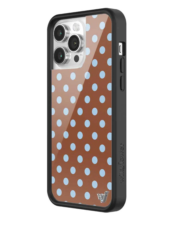 Polka Dot | Brown and Blue iPhone Case - Image 34