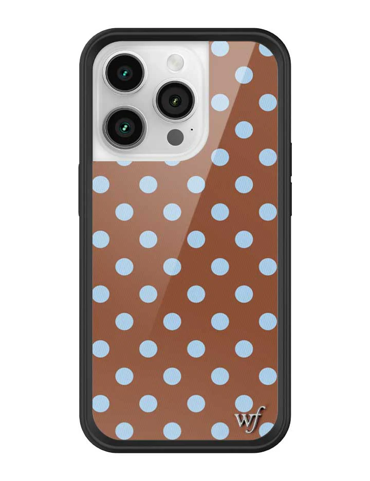 Polka Dot | Brown and Blue iPhone Case - Image 35