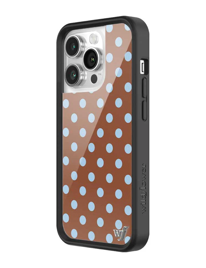 Polka Dot | Brown and Blue iPhone Case - Image 36