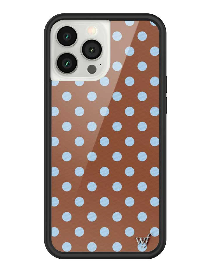 Polka Dot | Brown and Blue iPhone Case - Image 39