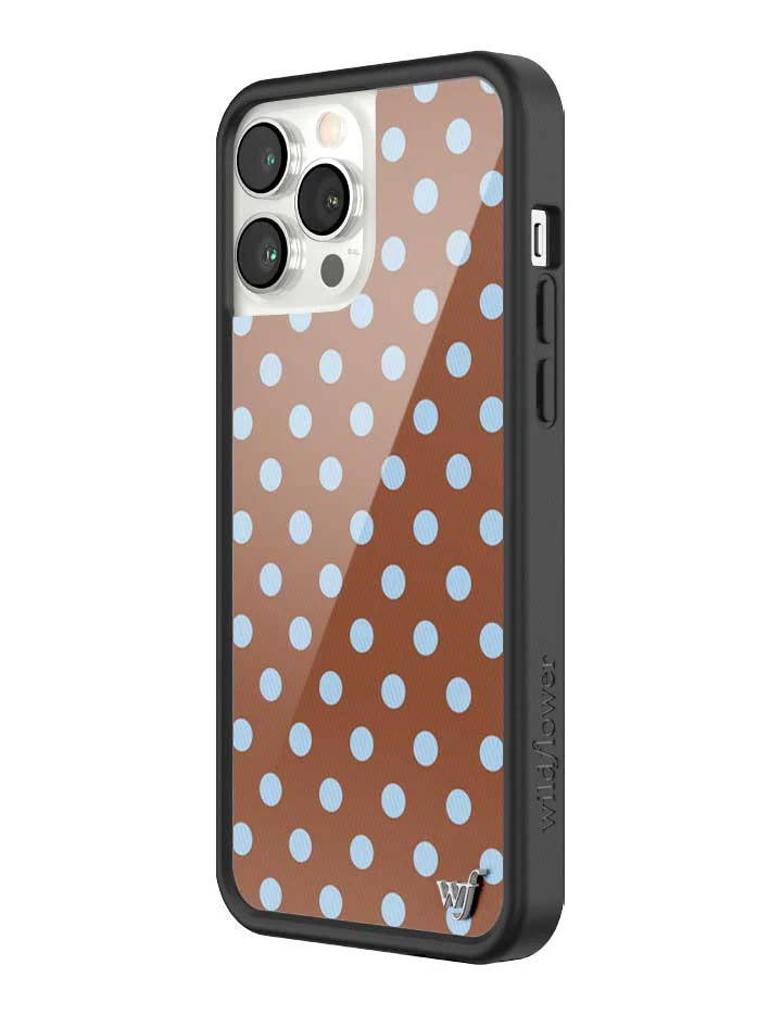 Polka Dot | Brown and Blue iPhone Case - Image 40