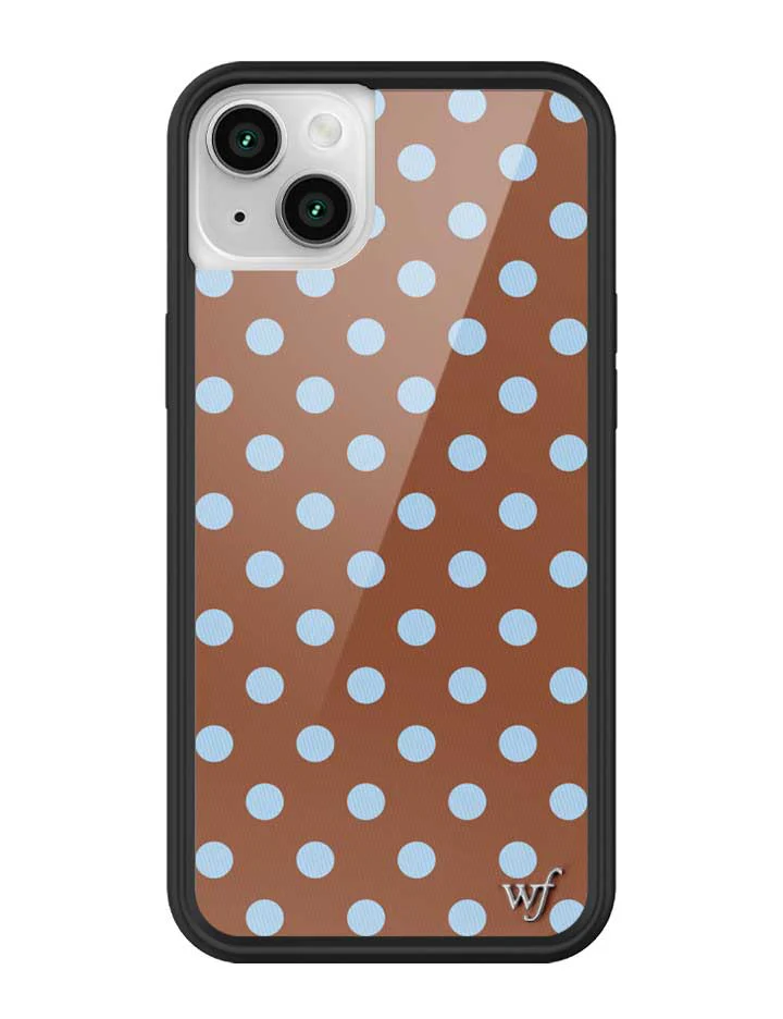 Polka Dot | Brown and Blue iPhone Case - Image 41