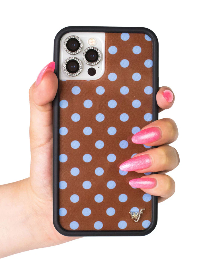 Polka Dot | Brown and Blue iPhone Case - Image 43