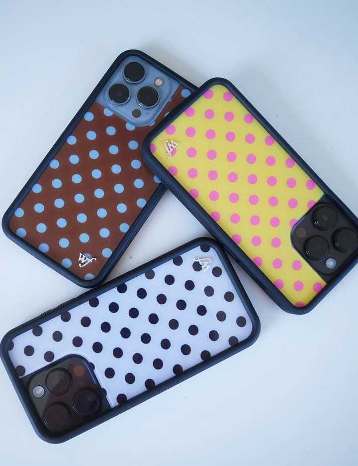 Polka Dot | Brown and Blue iPhone Case - Image 45