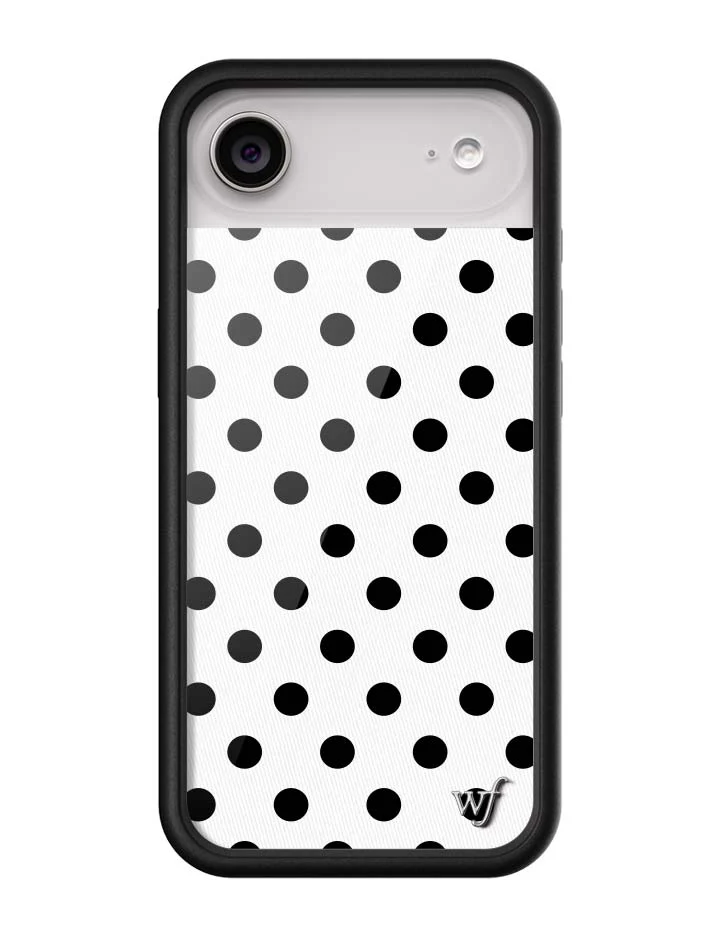 Polka Dot | White and Black iPhone Case - Image 12