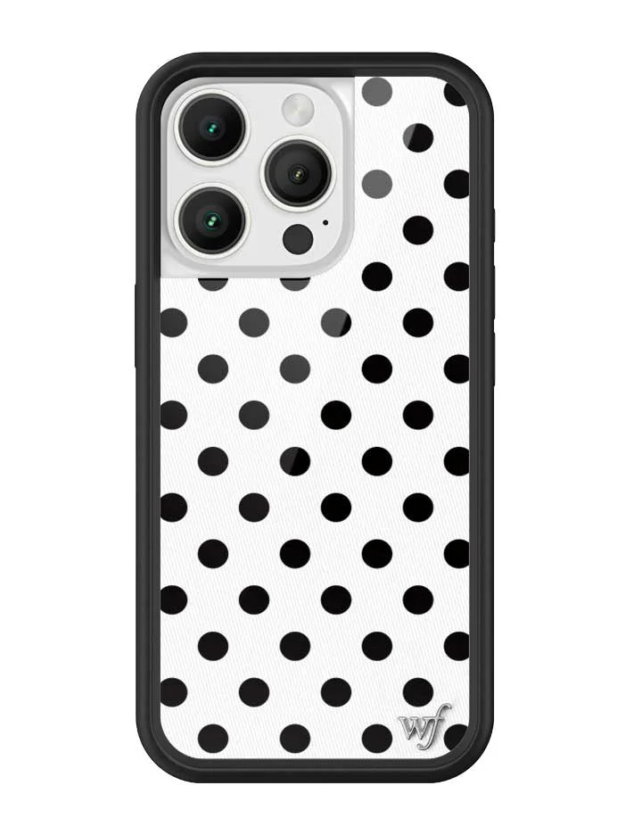 Polka Dot | White and Black iPhone Case - Image 19