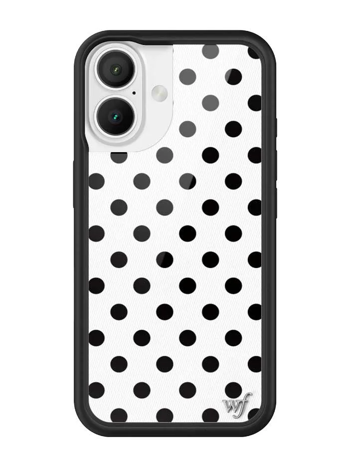 Polka Dot | White and Black iPhone Case - Image 21